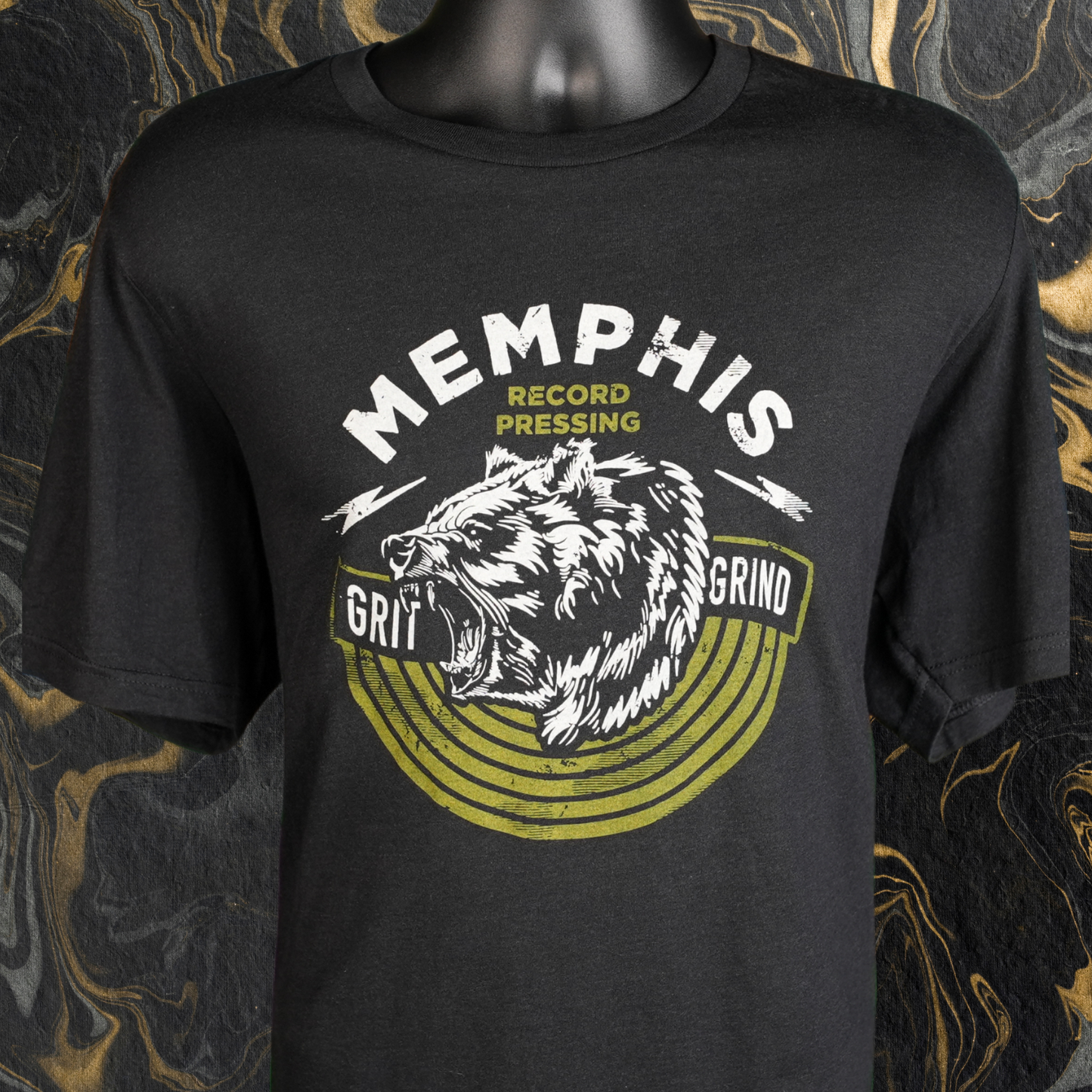 Grit & Grind Tee | Black & Gold